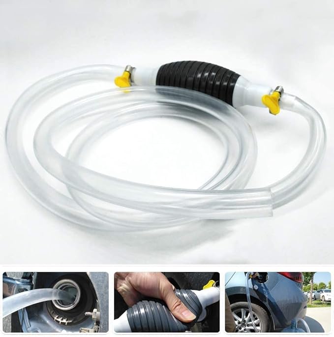 Portable Water and Oil Transfer Pump for Car Bike Garage & Emergency Use
