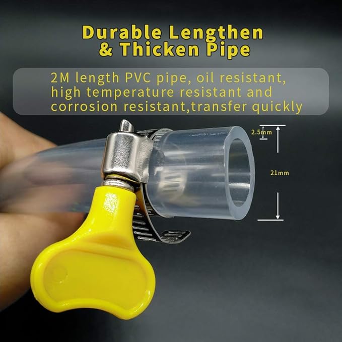 Portable Water and Oil Transfer Pump for Car Bike Garage & Emergency Use
